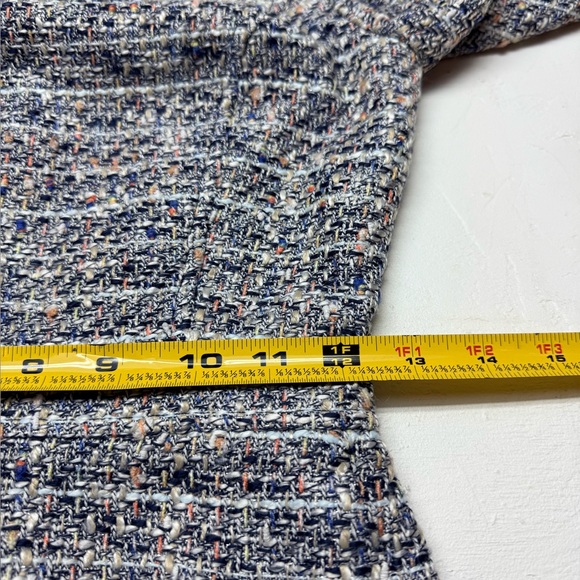 J. Crew 3/4 Length Sleeve Tweed Dress - Blue and Gray - Picture 11 of 14